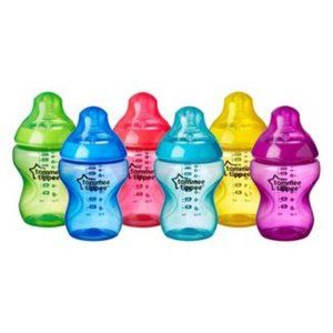 Tommee Tippee Fiesta Baby Feeding Bottles  Anti-Colic, Slow Flow 6 Pack BPA Free